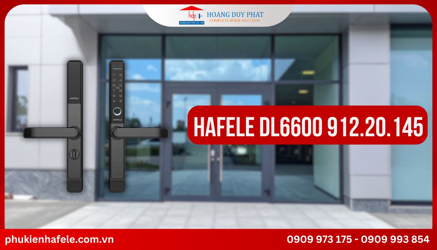 khóa vân tay cửa nhôm xingfa Hafele DL6600 912.20.145