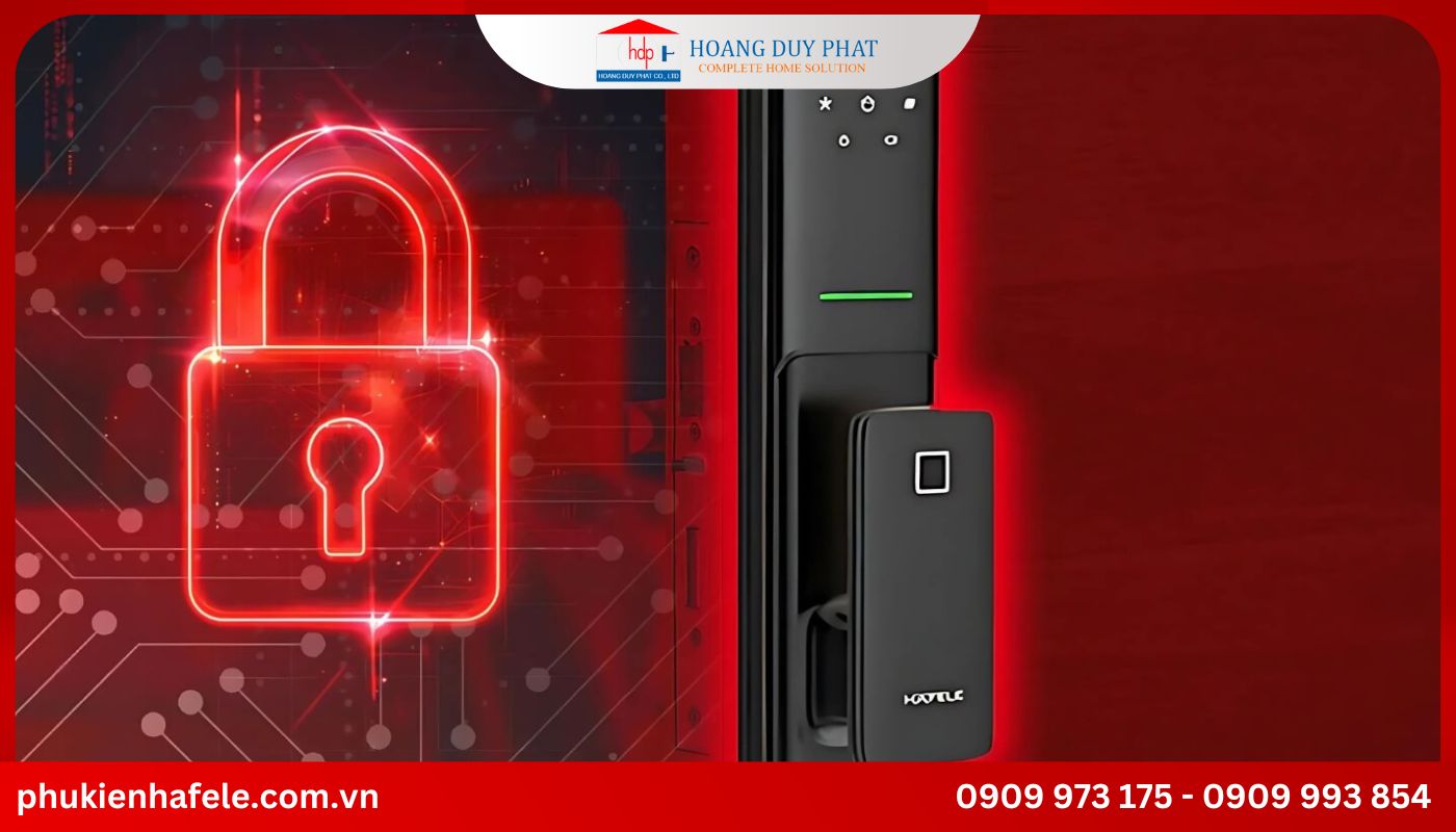 Màn hình báo hiệu LOCKED liên tục trên khoá vân tay hafele Màn hình báo hiệu LOCKED liên tục trên khoá vân tay hafele