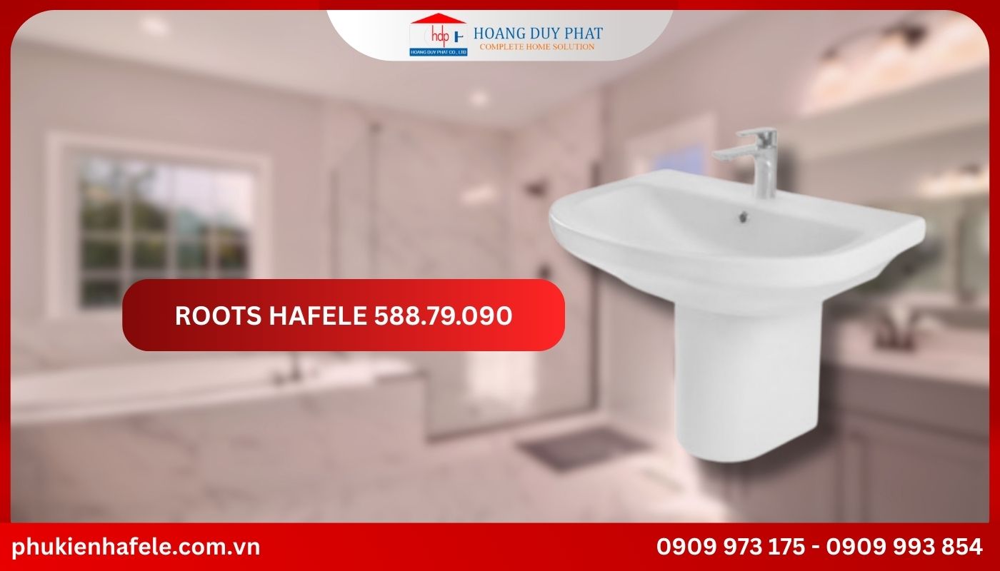Lavabo treo tường chân lửng ROOTS Hafele 588.79.090
