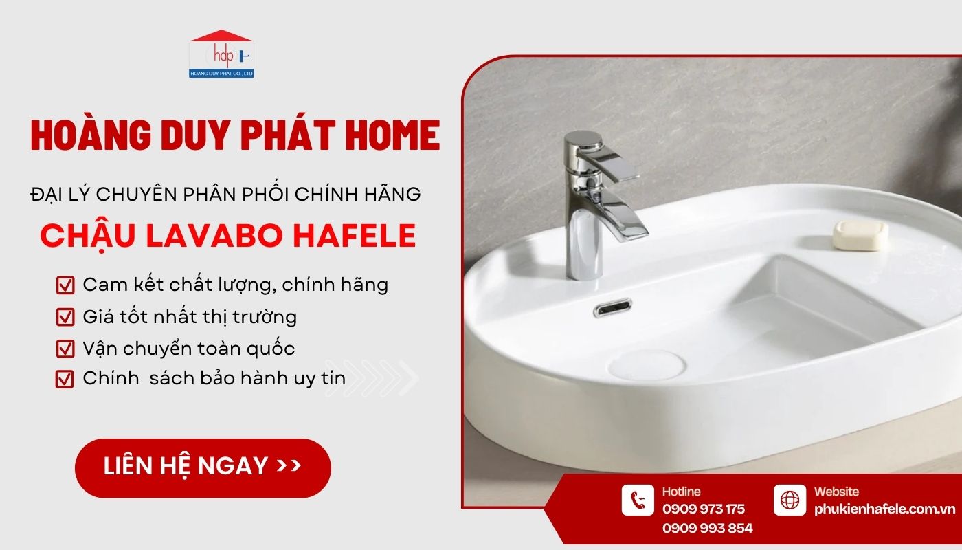 Mua chậu rửa mặt, tay Hafele đa dạng mẫu giá tốt tại Hoàng Duy Phát