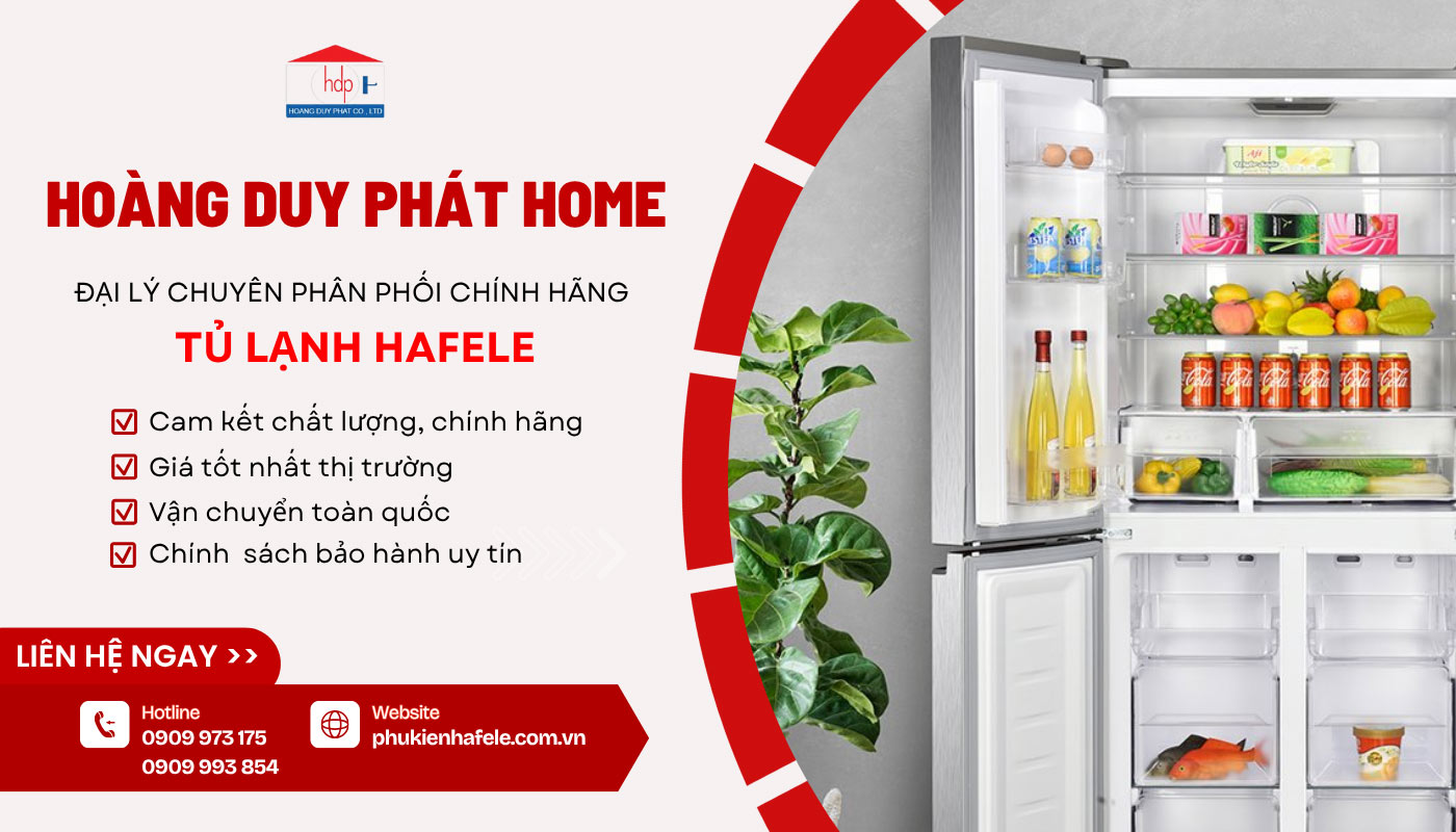 Mua tủ lạnh thương hiệu Hafele chính hãng giá tốt ở đâu?