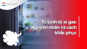 tủ lạnh bị xì gas