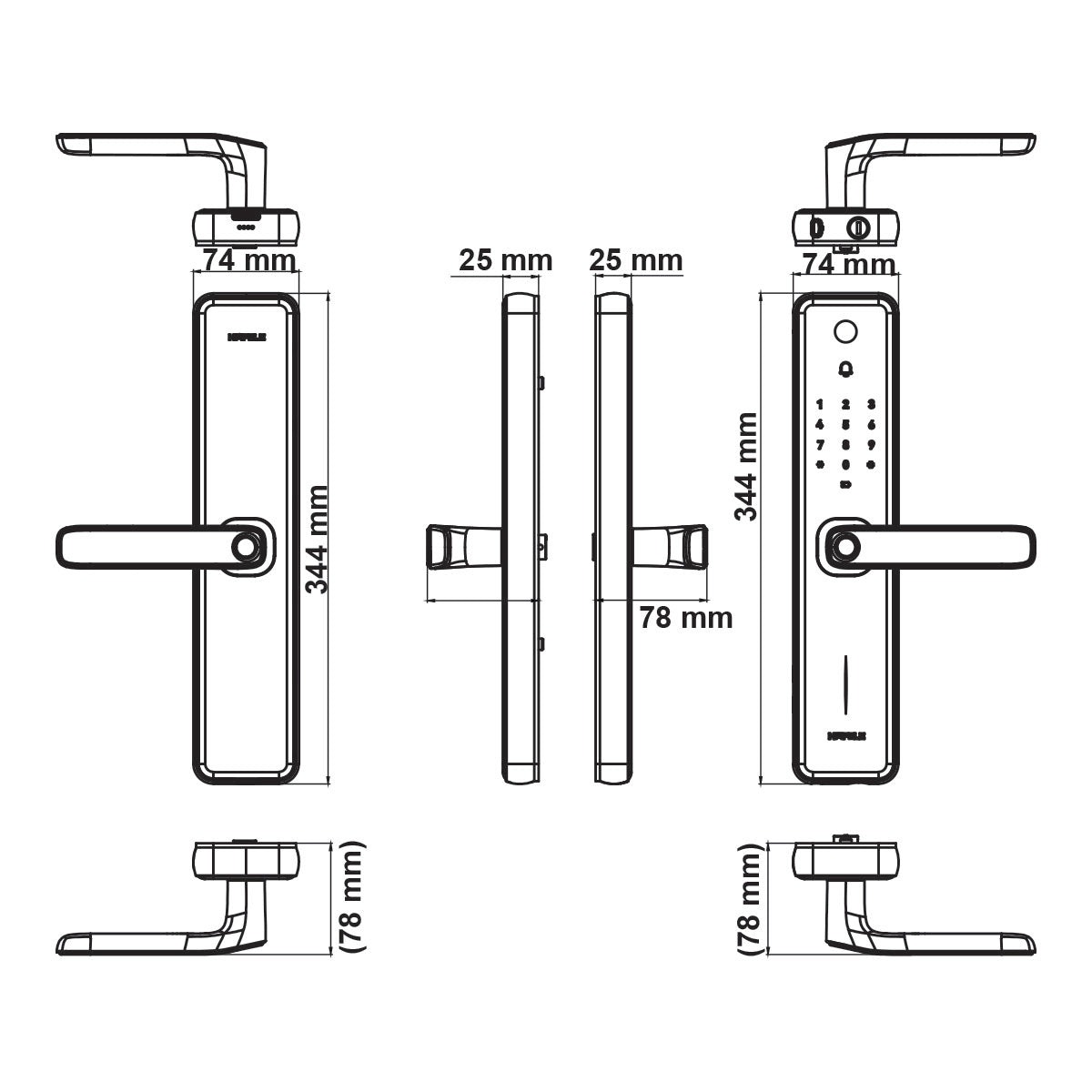 Khoá từ Hafele ZENITH - ML2501W 499.21.225 image 4 Khoá từ Hafele ZENITH - ML2501W 499.21.225 image 4