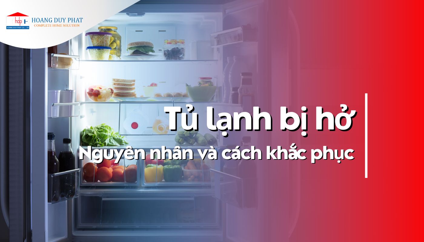 tủ lạnh bị hở