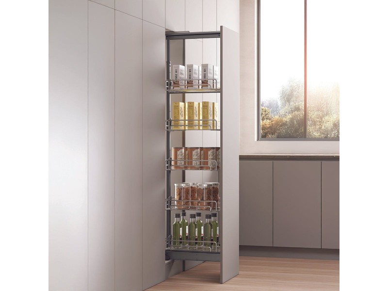 Tủ đồ khô 5 tầng 400mm Nan Ovan Inox 304 Hafele 595.71.047 image 1 Tủ đồ khô 5 tầng 400mm Nan Ovan Inox 304 Hafele 595.71.047 image 1
