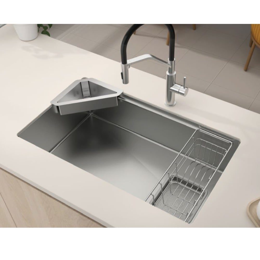 Chậu inox Hafele 760mm HS26-SSN1S-7644 567.24.400 Chậu inox Hafele 760mm HS26-SSN1S-7644 567.24.400