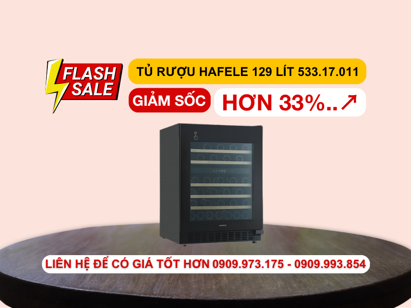 Tủ rượu âm Hafele HW-C129FB 533.17.011 Tủ rượu âm Hafele HW-C129FB 533.17.011