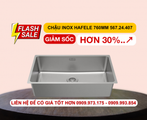 chậu rửa chén inox hafele HS24-SSN1S-760 567.24.407 image 1