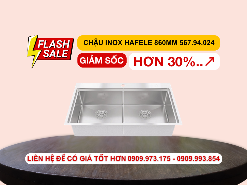 Chậu Inox Hafele 860mm WS R10 HS25-SSN2S-8650 567.94.024 Chậu Inox Hafele 860mm WS R10 HS25-SSN2S-8650 567.94.024