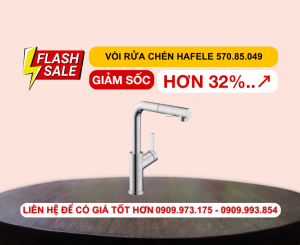 Vòi bếp Hafele LUX-P HT25-SH1P315 Chrome mờ 570.85.049