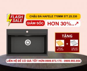 Chậu đá Hafele 770mm HS22-GEN1S90M màu đen 577.25.330