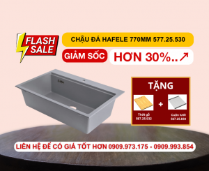 Chậu đá Hafele 770mm HS22-GEN1S90M màu xám 577.25.530