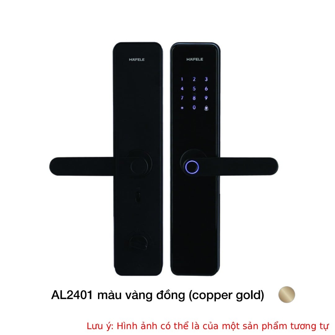 Khoá điện tử Hafele AL2401 màu vàng đồng 912.20.659 Khoá điện tử Hafele AL2401 màu vàng đồng 912.20.659