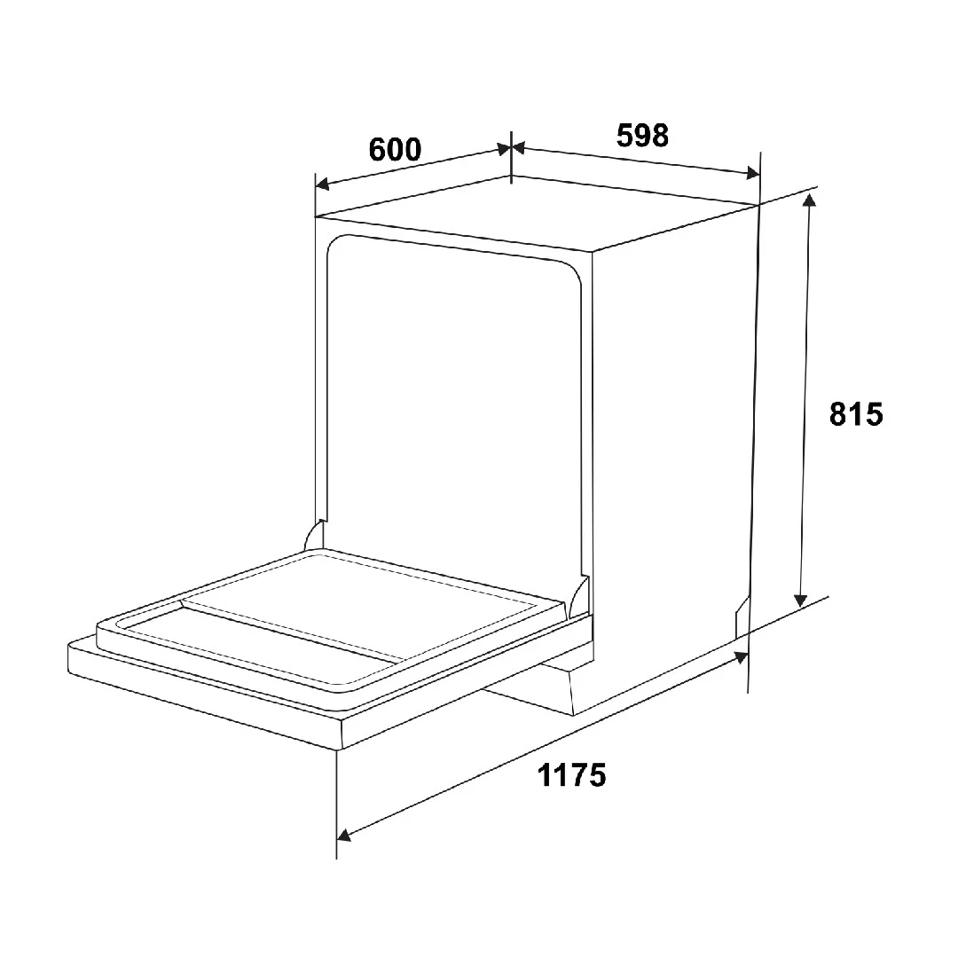 Máy rửa chén bán âm Hafele HDW-B6054B 538.21.362 2 Máy rửa chén bán âm Hafele HDW-B6054B 538.21.362 2