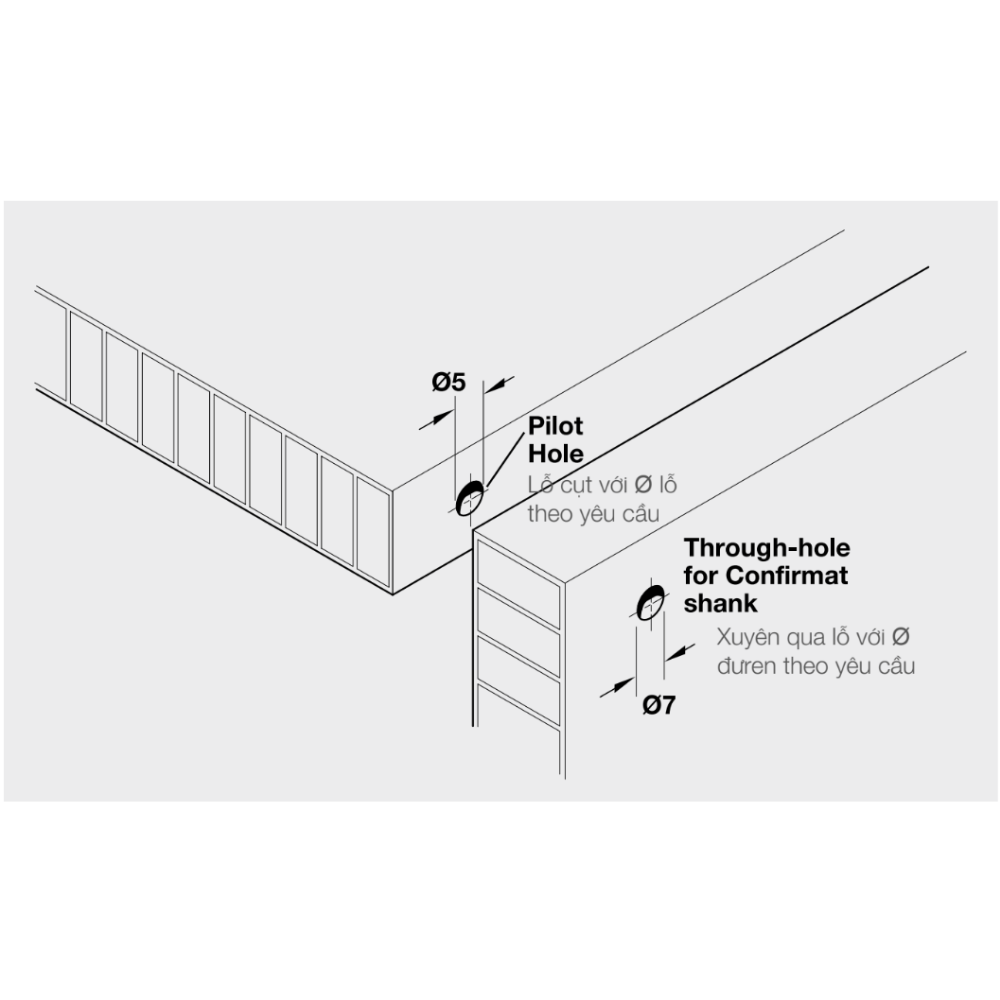 Vít CONFIRMAT SW4 7X50mm hafele 264.43.600 hinh 2 Vít CONFIRMAT SW4 7X50mm hafele 264.43.600 hinh 2