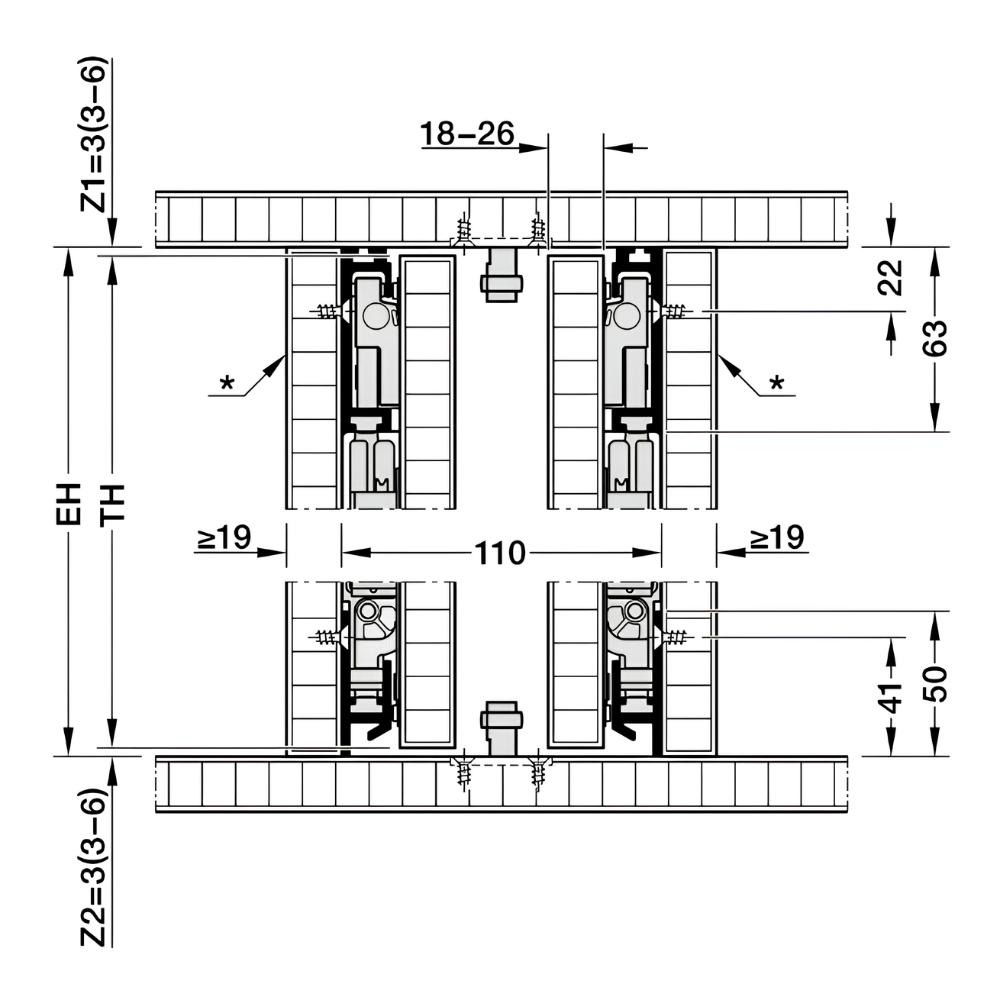 Bộ phụ kiện cửa mở xoay HAWA CONCEPTA III 35 cánh- cho cánh kéo- chiều cao cánh 1900-2700 mm 408.30.720 ban ve 11 Bộ phụ kiện cửa mở xoay HAWA CONCEPTA III 35 cánh- cho cánh kéo- chiều cao cánh 1900-2700 mm 408.30.720 ban ve 11