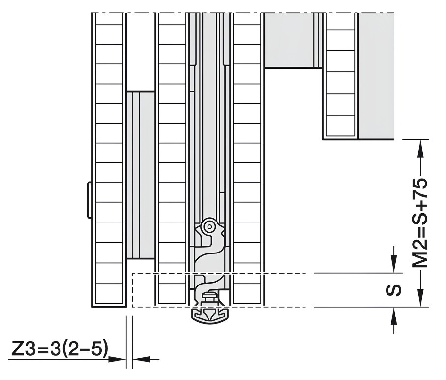 Cửa trượt xếp giấu cánh Hafele HAWA FOLDING CONCEPTA III 2025 408.32.512 banve1 Cửa trượt xếp giấu cánh Hafele HAWA FOLDING CONCEPTA III 2025 408.32.512 banve1