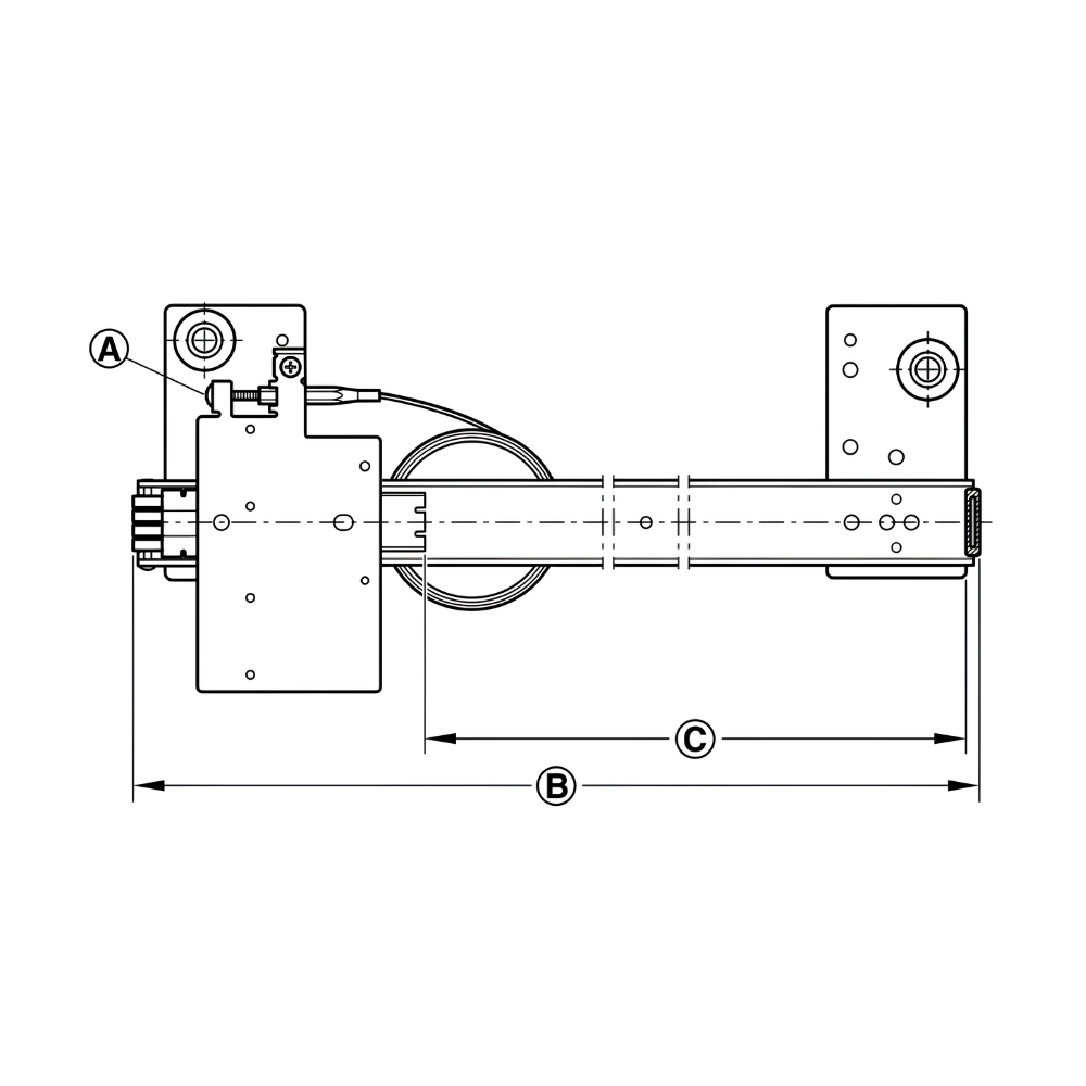 Phụ kiện cửa trượt xoay giấu cánh Hafele SLIDO F-PARK71 25B- ray dài 340mm 408.25.000 ban ve 1