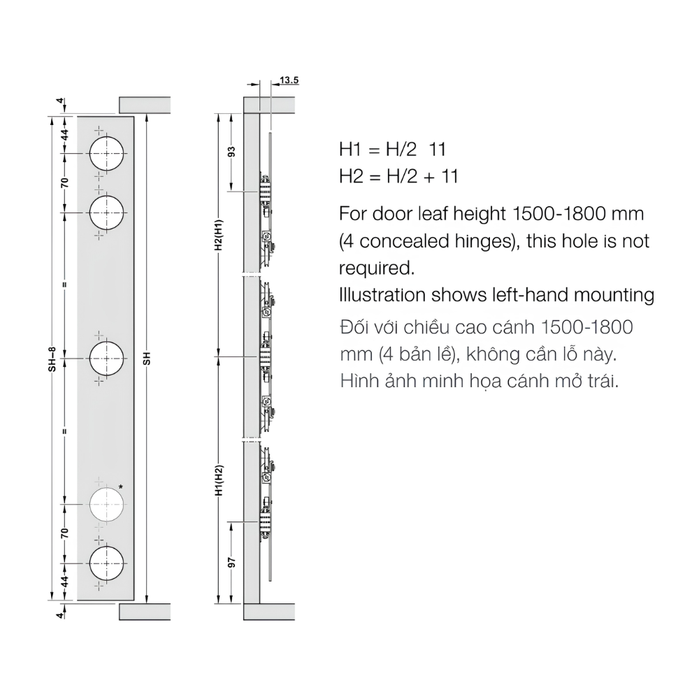 Phụ kiện cửa trượt xoay giấu cánh Hafele SLIDO F-PARK71 25B- ray dài 340mm 408.25.000 ban ve 3 Phụ kiện cửa trượt xoay giấu cánh Hafele SLIDO F-PARK71 25B- ray dài 340mm 408.25.000 ban ve 3