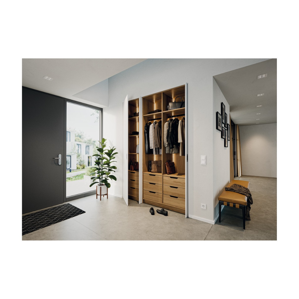 Phụ kiện cửa trượt xoay giấu cánh Hafele SLIDO F-PARK71 25B- ray dài 340mm 408.25.000 hinh 1 Phụ kiện cửa trượt xoay giấu cánh Hafele SLIDO F-PARK71 25B- ray dài 340mm 408.25.000 hinh 1