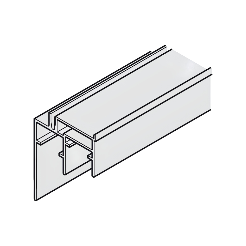 Ray dẫn hướng đôi Hafele cho cửa trượt SLIDO F-LINE44 80A- màu bạc- dài 3500mm 406.78.713 Ray dẫn hướng đôi Hafele cho cửa trượt SLIDO F-LINE44 80A- màu bạc- dài 3500mm 406.78.713