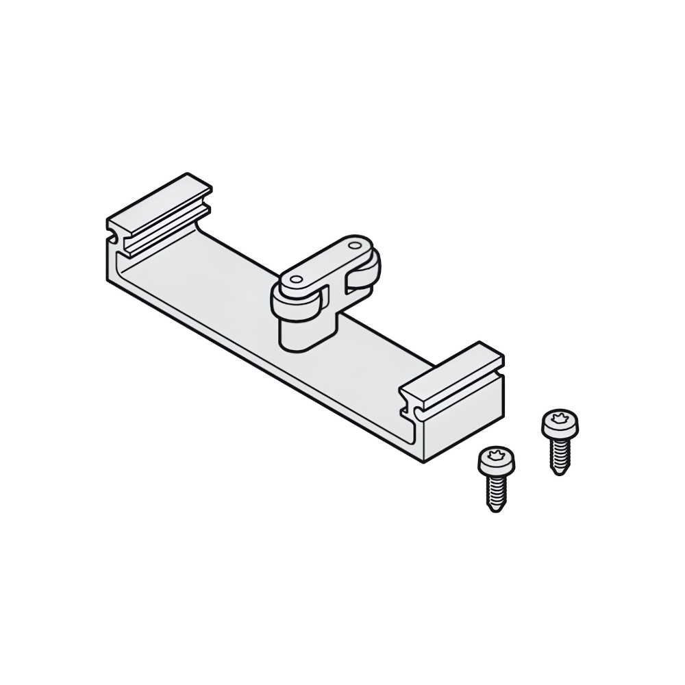 Thanh liên kết cho chân tủ cố định cho cửa mở xoay Hafele HAWA CONCEPTA III 2535- rộng 26 mm- dài 110 mm 408.30.461 Thanh liên kết cho chân tủ cố định cho cửa mở xoay Hafele HAWA CONCEPTA III 2535- rộng 26 mm- dài 110 mm 408.30.461