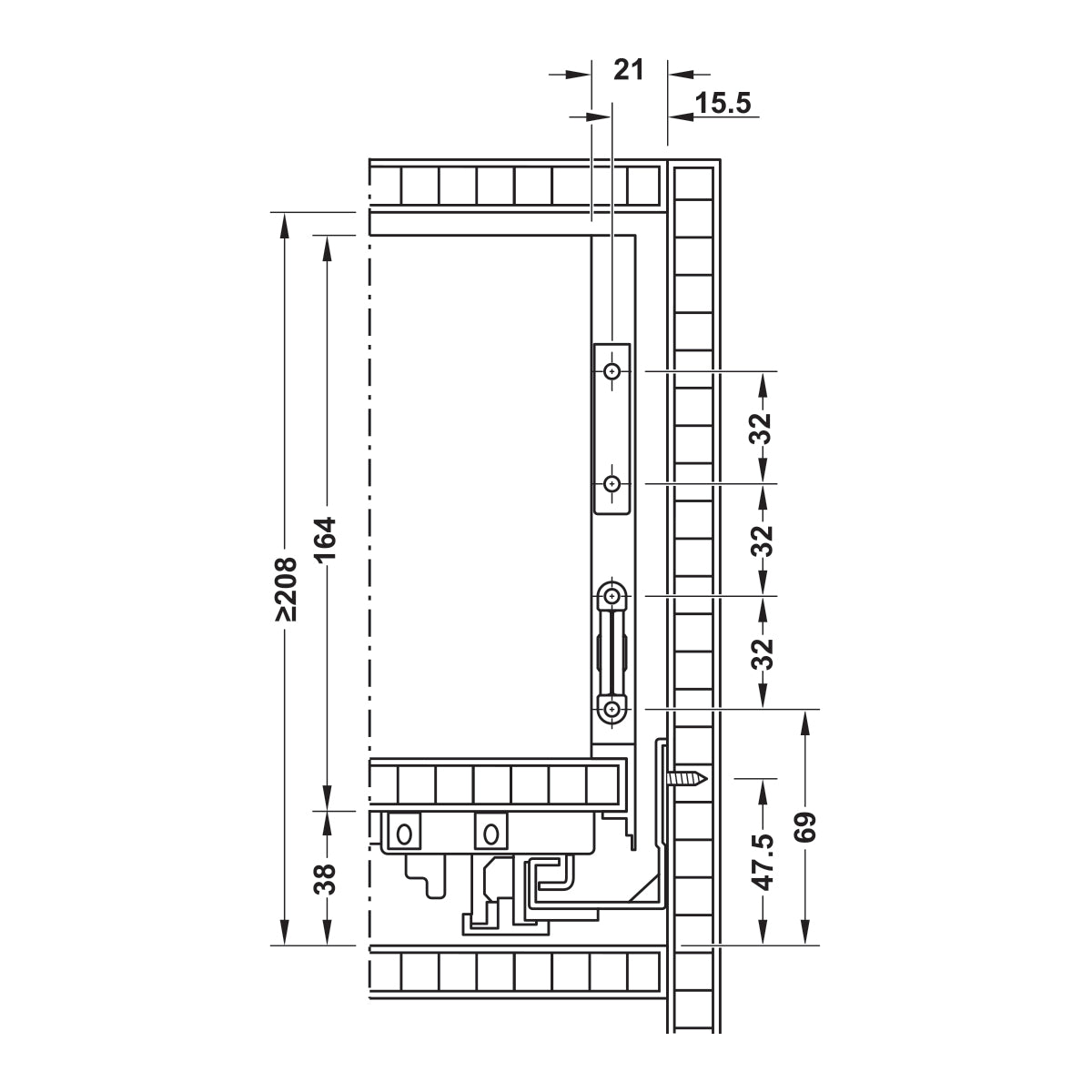 552.23.575 775 dimd1.jpg Bản vẽ kỹ thuật Matrix Box Slim A 552.23.575 - 2
